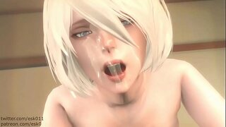 Alia yorha 2b kompilo Nier Aŭtomatoj ne estas mia clips